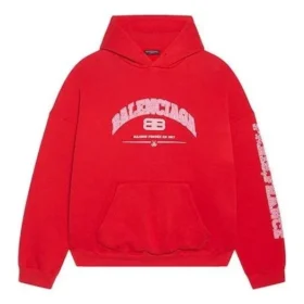 Felpa con cappuccio Balenciaga, vestibilità ampia “Rosso” 674986TLVJ26441 Felpa con cappuccio Balenciaga, vestibilità ampia “Rosso” 674986TLVJ26441