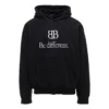 Felpa con cappuccio BB Be Different Popover “Black White” 720426TNVV11070