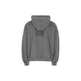 Felpa con cappuccio Care Label, vestibilità media “Grey Black” 725565TNVL61219
