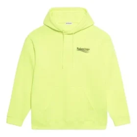 Felpa con cappuccio con logo Alphabet giallo 578135TJVD47110