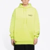 Felpa con cappuccio con logo Alphabet giallo 578135TJVD47110