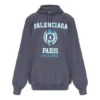 Felpa con cappuccio con stampa del logo del college “Navy” 697879TMV964140