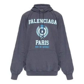 Felpa con cappuccio con stampa del logo del college “Navy” 697879TMV964140 Felpa con cappuccio con stampa del logo del college “Navy” 697879TMV964140