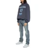 Felpa con cappuccio con stampa del logo del college “Navy” 697879TMV964140