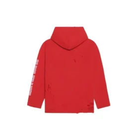 Felpa con cappuccio corta Maison Balenciaga “Cardi Red” 670946-TLVJ3-6441