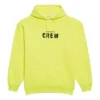 Felpa con cappuccio Crew Printing Gialla 578135TIV757072