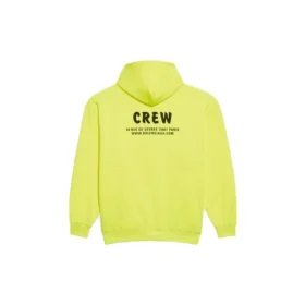 Felpa con cappuccio Crew Printing Gialla 578135TIV757072