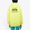 Felpa con cappuccio Crew Printing Gialla 578135TIV757072
