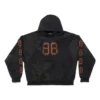 Felpa con cappuccio Crypto, vestibilità media “Black Faded” 742603TOVN71055
