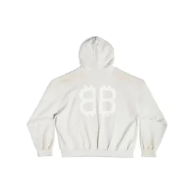 Felpa con cappuccio Crypto, vestibilità media “Off White” 742603TOVU7