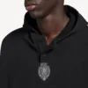 Felpa con cappuccio da calcio 3b da uomo in nero/antracite Felpa con cappuccio da calcio 3b da uomo in nero/antracite