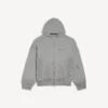 Felpa con cappuccio da uomo Balenciaga con zip, vestibilità regolare, in grigio Balenciaga