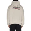 Felpa con cappuccio e apertura frontale Political Campaign “Light Beige” 739024TKVI99711