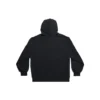 Felpa con cappuccio e cerniera esterna, vestibilità slim “Black Faded” 744454TOVF51055