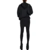 Felpa con cappuccio e cerniera esterna, vestibilità slim “Black Faded” 744454TOVF51055
