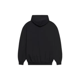 Felpa con cappuccio e coulisse in pile Bb Pixel, maniche lunghe, nera 578135TKVI81070