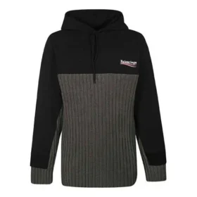 Felpa con cappuccio e etichetta Cola “Black” 621069T31754088