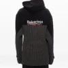 Felpa con cappuccio e etichetta Cola “Black” 621069T31754088