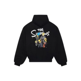 Felpa con cappuccio e imbottitura Balenciaga x The Simpsons “Black” 657115TLVG71000