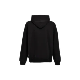Felpa con cappuccio e logo al contrario “Nero” 674986TNVR31070
