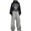 Felpa con cappuccio e logo “Black Cottom” 744463TOVK28190