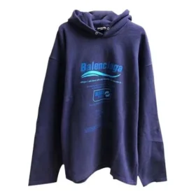Felpa con cappuccio e logo “Blue” 661711TKVF