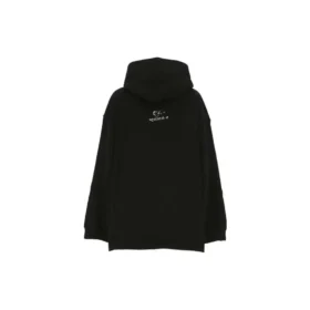 Felpa con cappuccio e logo nuovo “Black White” 570811TNVH21070