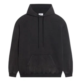 Felpa con cappuccio e logo ricamato “Black” 578135TLVB81146