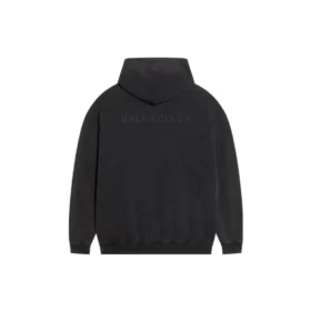 Felpa con cappuccio e logo ricamato “Black” 578135TLVB81146
