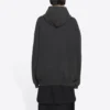 Felpa con cappuccio e logo ricamato “Black” 578135TLVB81146