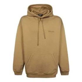 Felpa con cappuccio e logo ricamato “Khaki” 570811TKVB59504
