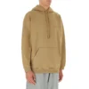 Felpa con cappuccio e logo ricamato “Khaki” 570811TKVB59504