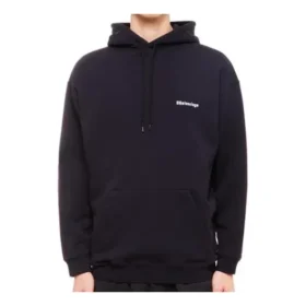 Felpa con cappuccio e logo ricamato “Navy” 570811TKVB53967