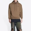 Felpa con cappuccio e logo sul retro, vestibilità regolare “Brown” 600583TMVF57761