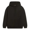 Felpa con cappuccio e logo, vestibilità media “Washed Black” 600583TLVB81146