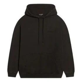 Felpa con cappuccio e logo, vestibilità media “Washed Black” 600583TLVB81146