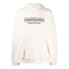 Felpa con cappuccio e logo Worldwide “Chalky White Black” 674986TLVA99054