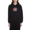Felpa con cappuccio e maniche lunghe con logo BB, nera 612959TJVD71000