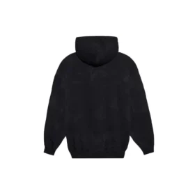 Felpa con cappuccio e stampa logo multicolore, nera 578135TJVI62771