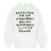 Felpa con cappuccio e stampa logo SS21, bianca 641529TJVI69040