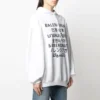 Felpa con cappuccio e stampa logo SS21, bianca 641529TJVI69040