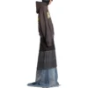 Felpa con cappuccio e tasche strappate in stile Tape Type, vestibilità larga “Grigio scuro” 744441TQVA98519