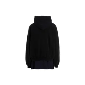 Felpa con cappuccio e toppa “BB Be Different” “Nero” 720406TNVV11070