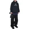 Felpa con cappuccio e toppa “BB Be Different” “Nero” 720406TNVV11070