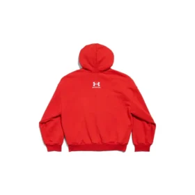 Felpa con cappuccio e zip Balenciaga x Under Armour “Red White” 803264TRVB86540