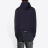 Felpa con cappuccio e zip “Black” 697949TMVC21151