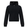 Felpa con cappuccio e zip “Black” 790382TQVN91000