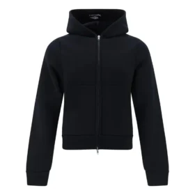 Felpa con cappuccio e zip “Black” 790382TQVN91000