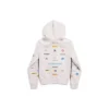 Felpa con cappuccio e zip Business English “Off White” 788243TQVH69016