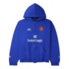 Felpa con cappuccio e zip con logo “Blue” 744457TSVG94011